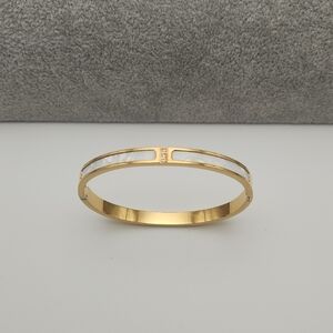 18K Gold Plated Peral White Bangle – Waterproof, Tarnish-Proof Stainless Steel